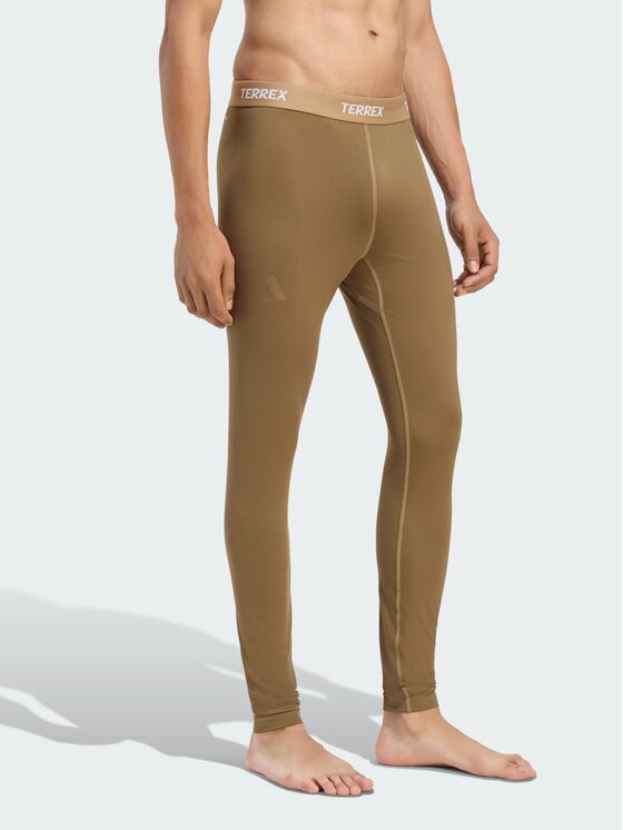adidas adidas Legginsy 170129 Brązowy Slim Fit