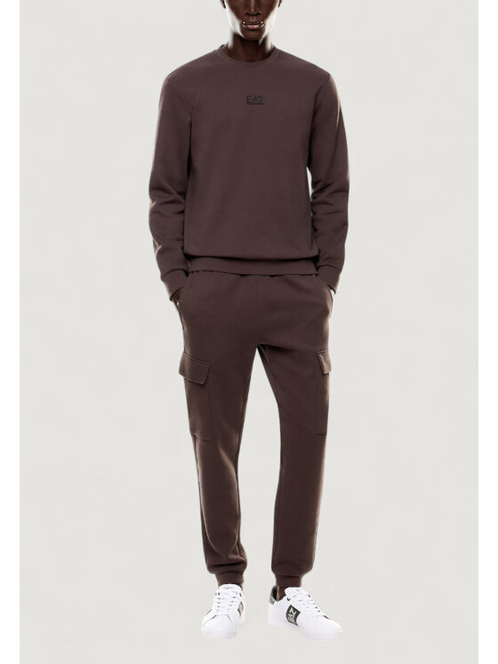 EA7 Emporio Armani EA7 Emporio Armani Felpa 8NPM34 PJVTZ Marrone Casual Fit