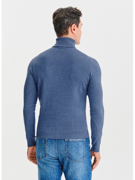 Pako Lorente Pako Lorente Sweter P25WN-2X-032 Niebieski Classic Fit