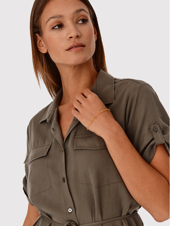 TATUUM Tatuum Sukienka koszulowa Peleko T2207.419 Zielony Relaxed Fit
