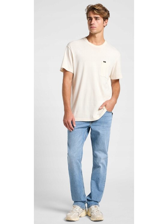 Lee Lee Jeansy Brooklyn Straight Niebieski Regular Fit