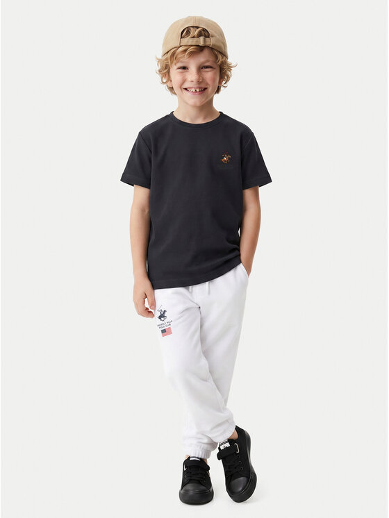 Beverly Hills Polo Club Beverly Hills Polo Club T-Shirt P-SS26B-TS0131 Granatowy Regular Fit