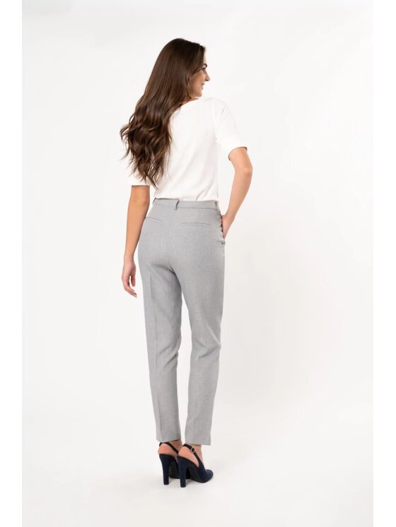 QUIOSQUE QUIOSQUE Dámské kalhoty 3SC001 Šedá Regular Fit