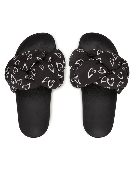 LOVE MOSCHINO LOVE MOSCHINO Şlapi JA28312G0MIW100B Negru