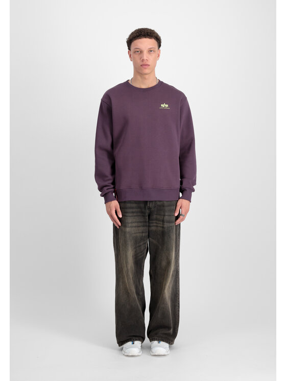 Alpha Industries Alpha Industries Bluza Basic Small Logo Sweatshirt Fioletowy Regular Fit