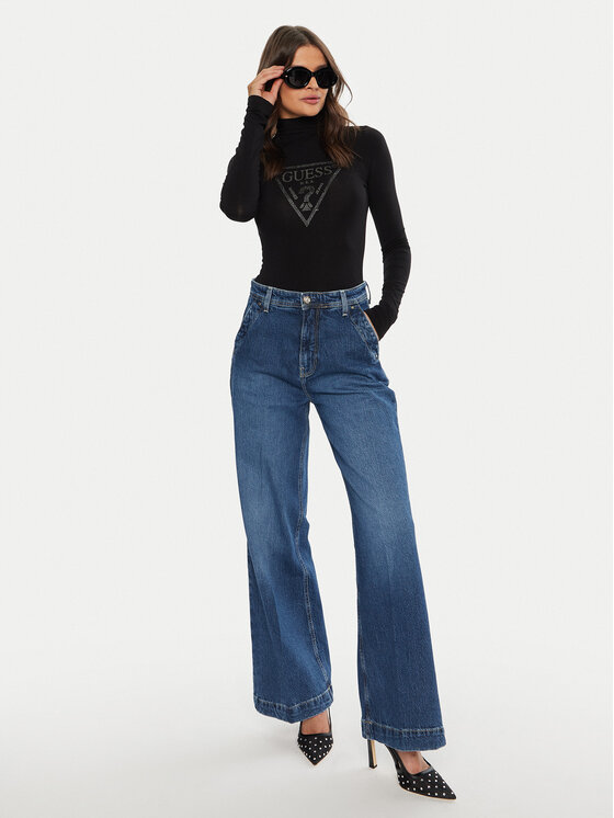 Guess Guess Džinsi Dakota W4YA77 D5DD4 Tumši zils Relaxed Fit