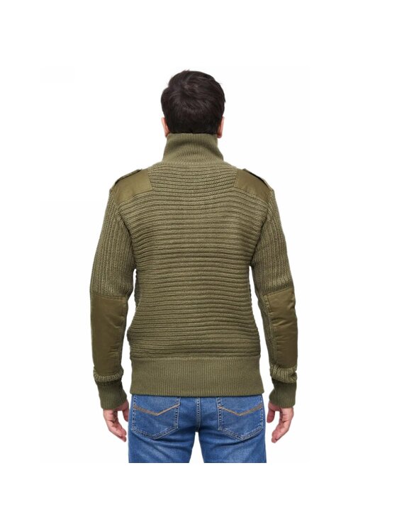 Brandit Brandit Sweter 5027.1 Zielony Regular Fit