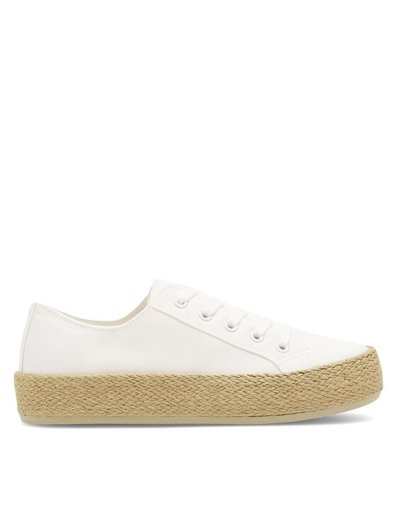 DeeZee Espadrile WS19130-3 Alb