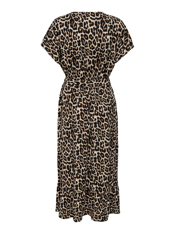 ONLY ONLY Φόρεμα καθημερινό Zilla Adele 15357778 Σκούρο μπεζ Regular Fit