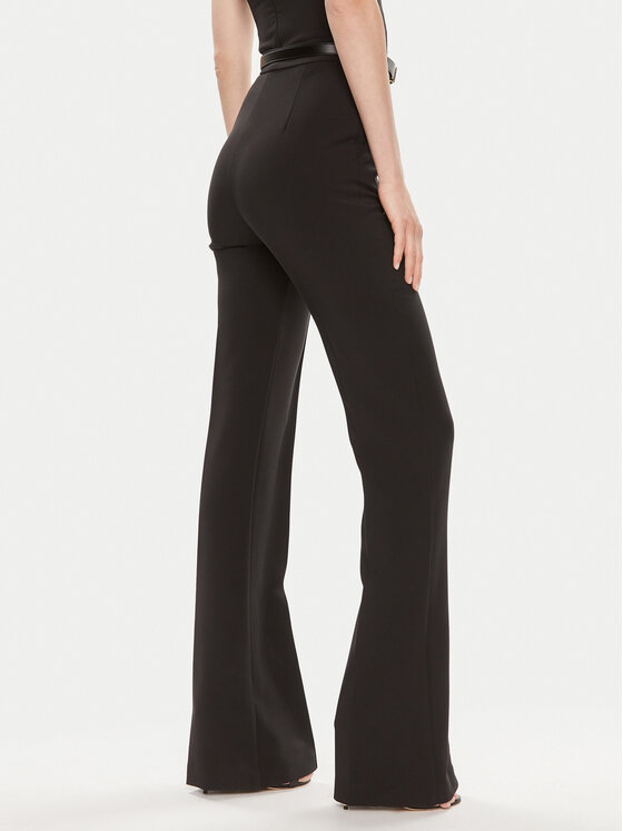 Elisabetta Franchi Elisabetta Franchi Παντελόνι υφασμάτινο PA-034-42E2-5981 Μαύρο Regular Fit