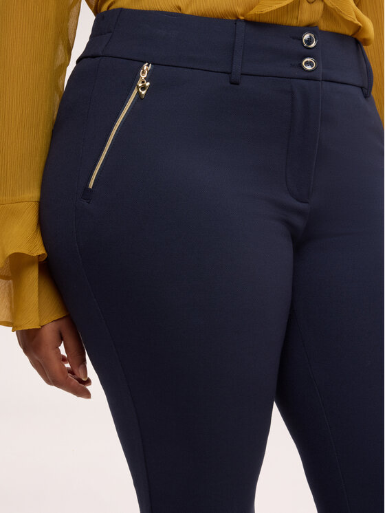 Fiorella Rubino Fiorella Rubino Pantaloni di tessuto P069L002460N034 Blu Flare Fit