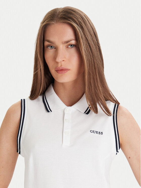 Guess Guess Ежедневна рокля V5GK04 KCOK1 Бял Bodycon Fit