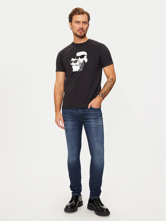 KARL LAGERFELD KARL LAGERFELD T-Shirt 755061 544241 Czarny Regular Fit