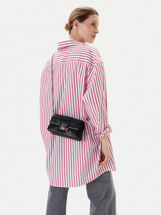 Tommy Hilfiger Tommy Hilfiger Ročna torba Heritage Leather Crossover AW0AW17212 Črna