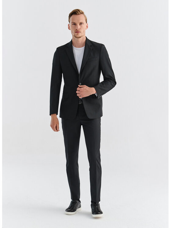 Pako Lorente Pako Lorente Spodnie garniturowe P000B-6G-004 Czarny Slim Fit