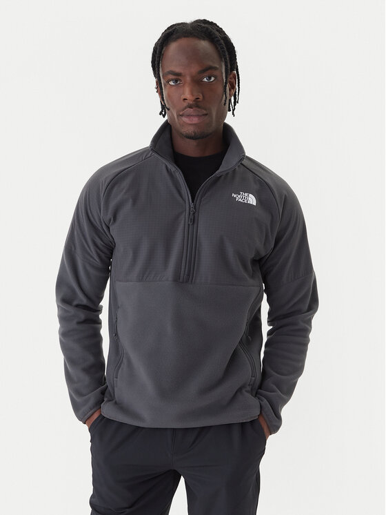 The North Face The North Face Fleecová mikina 1/2 Glacier NF0A89JH Šedá Regular Fit