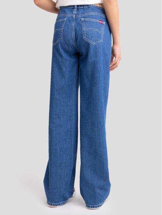 BIG STAR BIG STAR Jeansy MISAKI_528_190 Granatowy Wide Leg