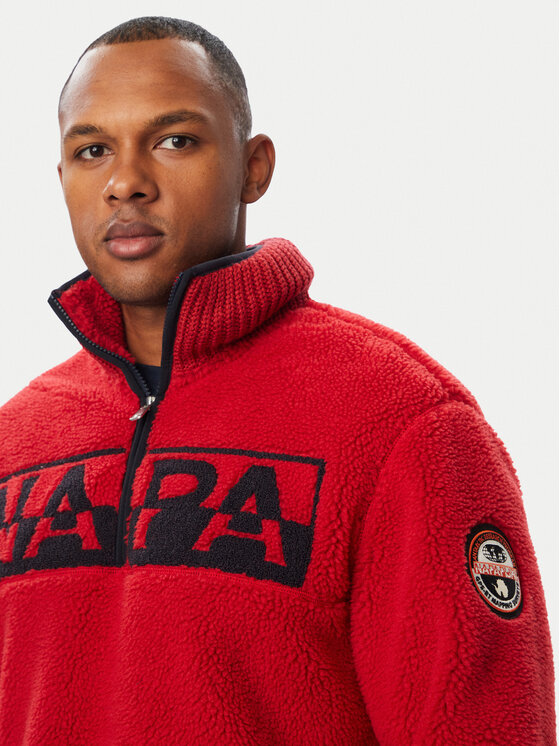 Napapijri Napapijri Fliis Archive NP0A8A8H Tumepunane Relaxed Fit