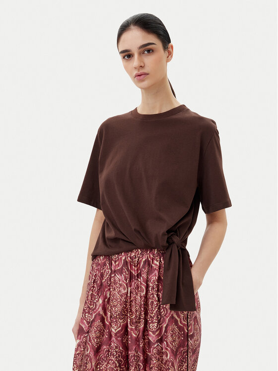 ViCOLO ViCOLO T-särk UD0043 Pruun Regular Fit