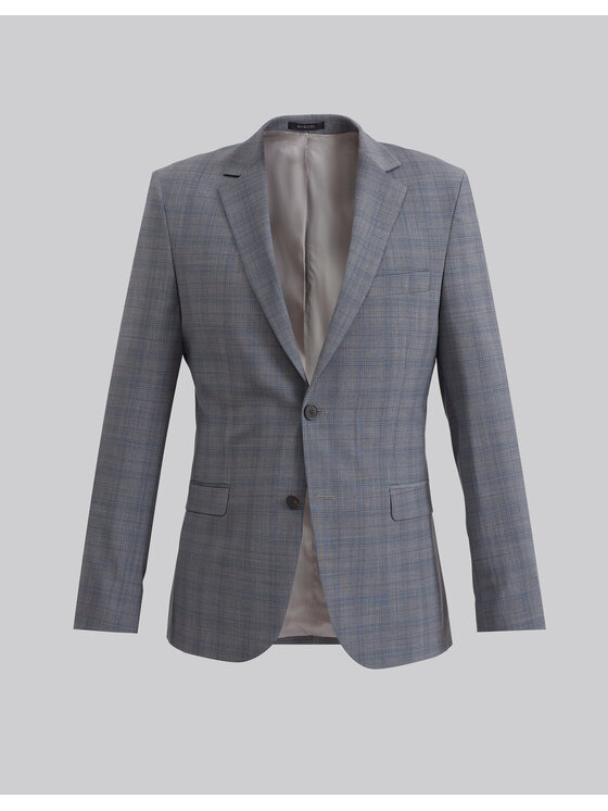 Borgio Borgio Marynarka portici Szary Slim Fit