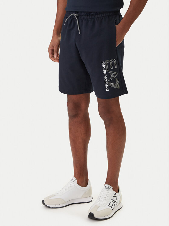 EA7 Emporio Armani Pantaloni scurți sport 7M001315 AF13512 Bleumarin Regular Fit