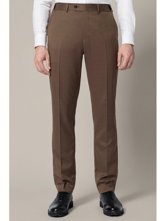 Lancerto Lancerto Garnitur Pontevedra GA073126000013 Brązowy Slim Fit