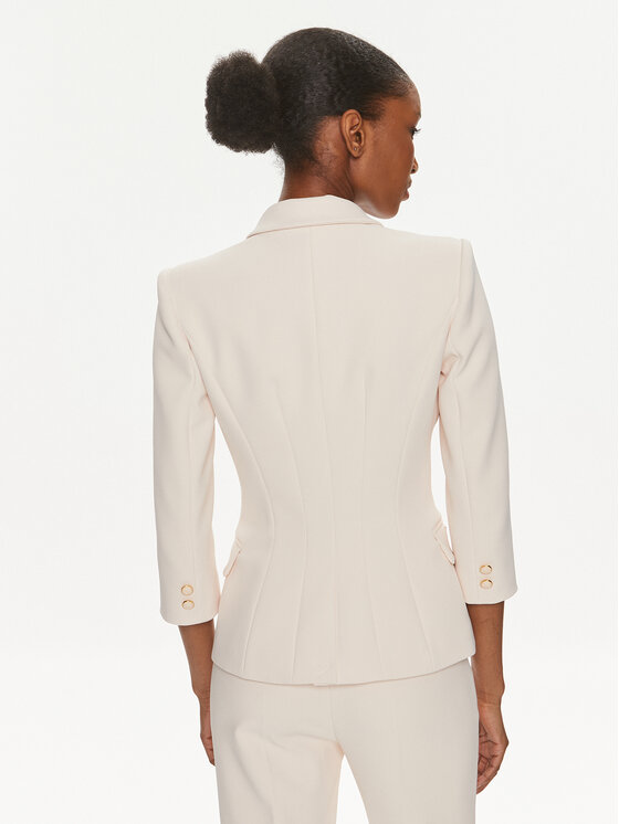 Elisabetta Franchi Elisabetta Franchi Giacca da abito GI-T61-41E2-V580 Écru Slim Fit