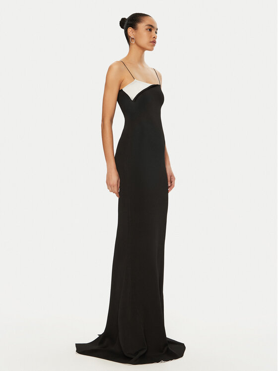 JACQUEMUS JACQUEMUS Večernja haljina 24E241KN358 Crna Regular Fit