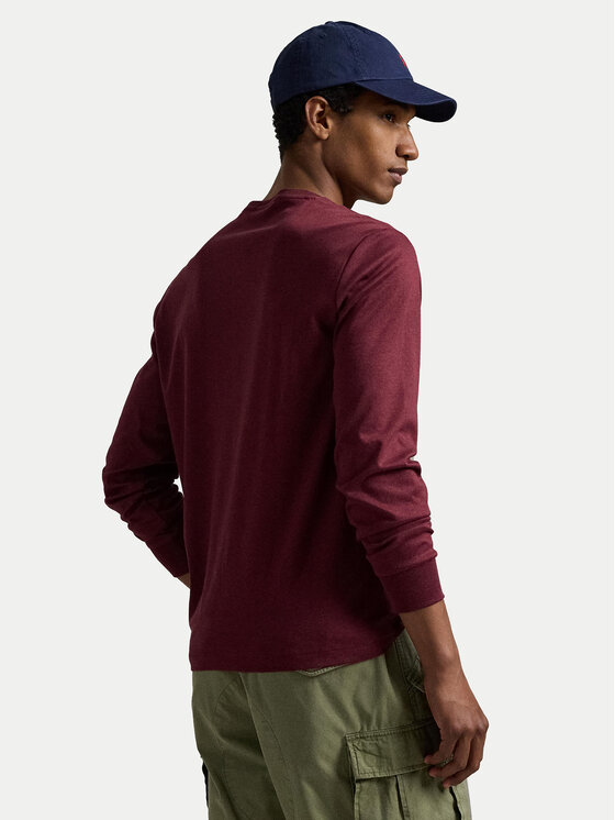 Polo Ralph Lauren Polo Ralph Lauren Majica dugih rukava 710760121037 Tamnocrvena Slim Fit
