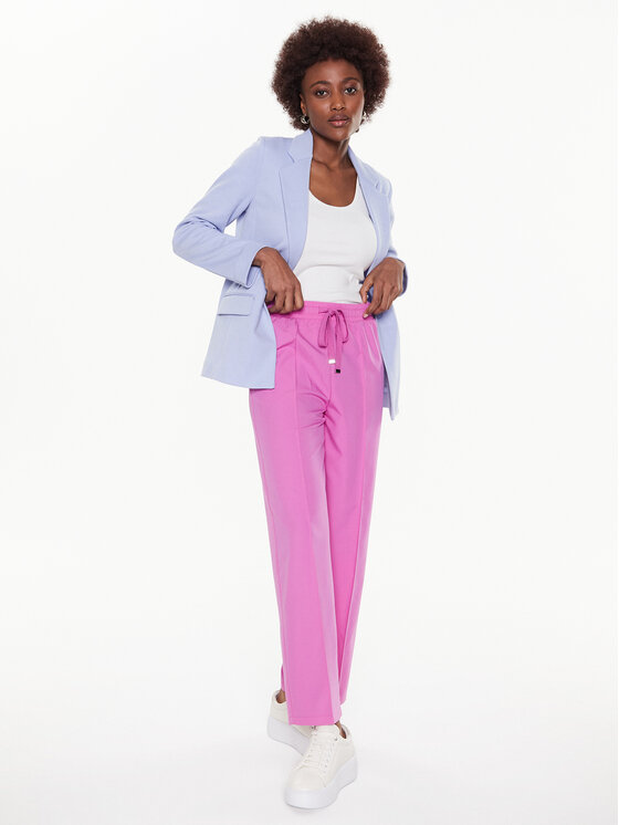 United Colors Of Benetton United Colors Of Benetton Pantaloni di tessuto 40K6DF035 Rosa Relaxed Fit