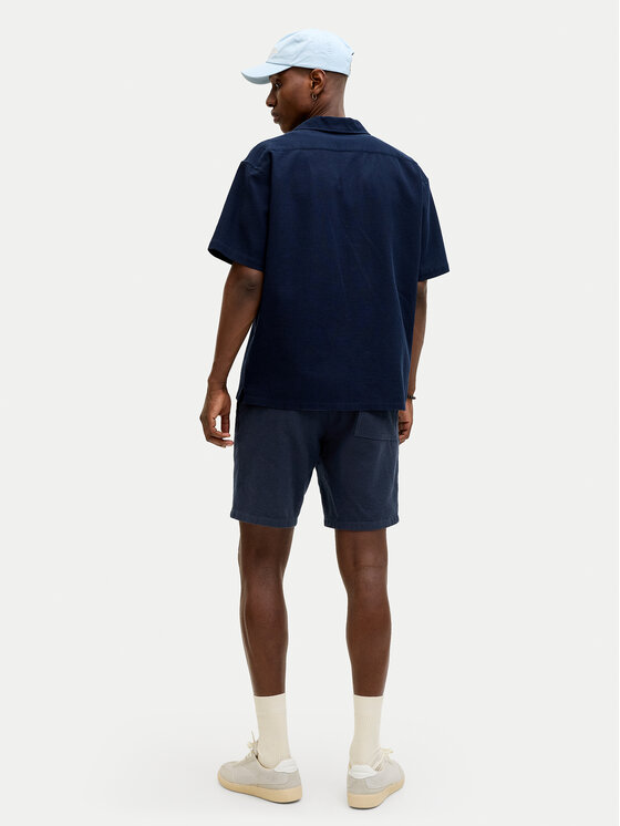 Jack & Jones Jack & Jones Шорти от плат Jaiden 12295862 Тъмносин Relaxed Fit
