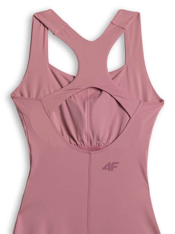 4F 4F Kombinezon ATHLETIC ALLURE Różowy jasny Slim Fit
