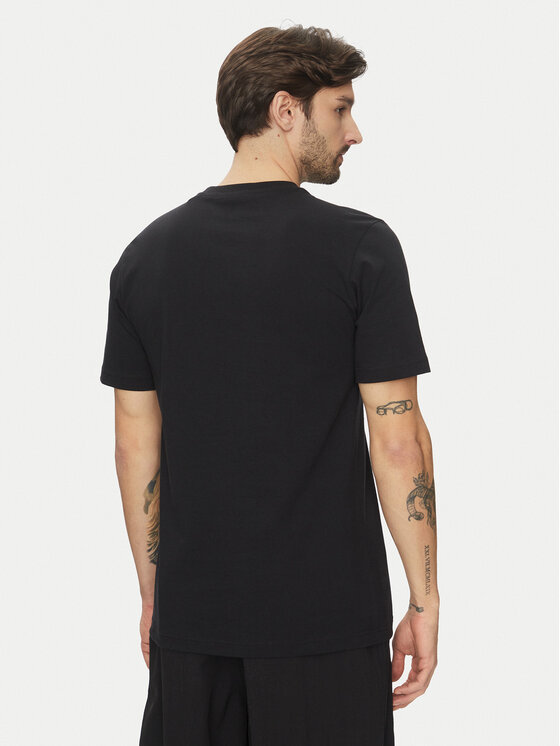 adidas adidas T-Shirt Lounge Slide Graphic JJ4003 Czarny Regular Fit