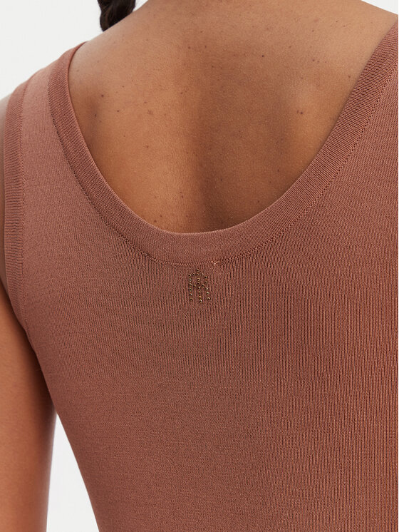 Fracomina Fracomina Top FR26ST4005K524R9 Marrone Slim Fit