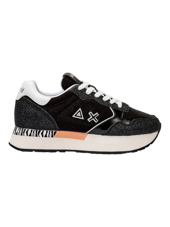 SUN68 SUN68 Sneakersy SUN68 Sneaker Donna Kelly glitter Z33222 11 Nero Czarny