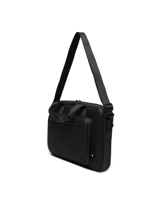 Tommy Hilfiger Tommy Hilfiger Laptoptáska Th Foundation Computer Bag AM0AM13626 Fekete
