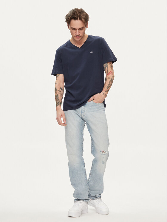Gap Gap T-krekls 753771-03 Tumši zils Regular Fit