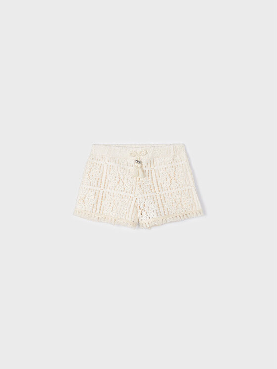 Mayoral Mayoral Pantaloncini di tessuto 3208 Beige