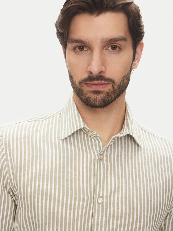 Pierre Cardin Pierre Cardin Camicia C6 41017.0482 Beige Modern Fit