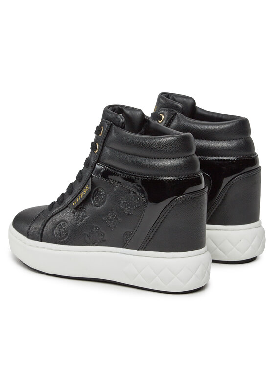 Guess Guess Sneakersy Roxana FL8ROX LEA12 Čierna