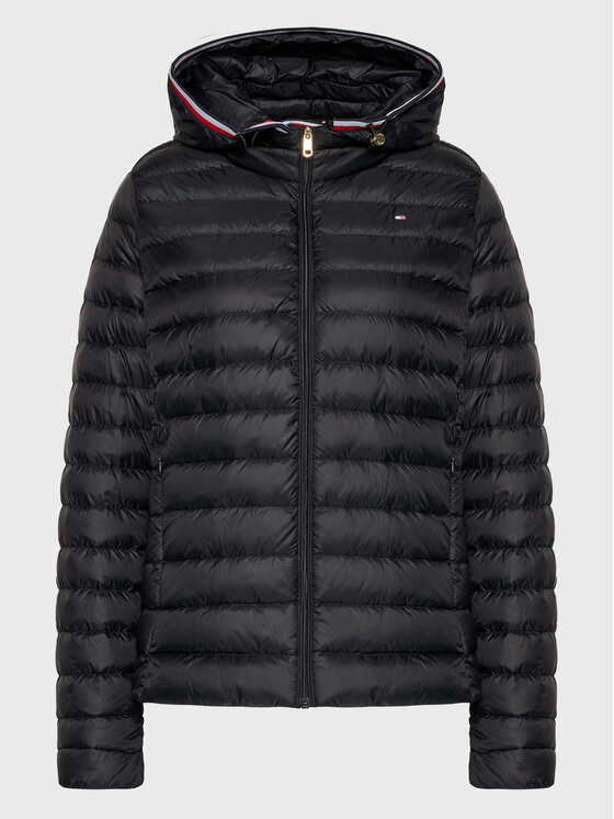 Tommy Hilfiger Tommy Hilfiger Vatovaná bunda Heritage WW0WW34299 Černá Regular Fit