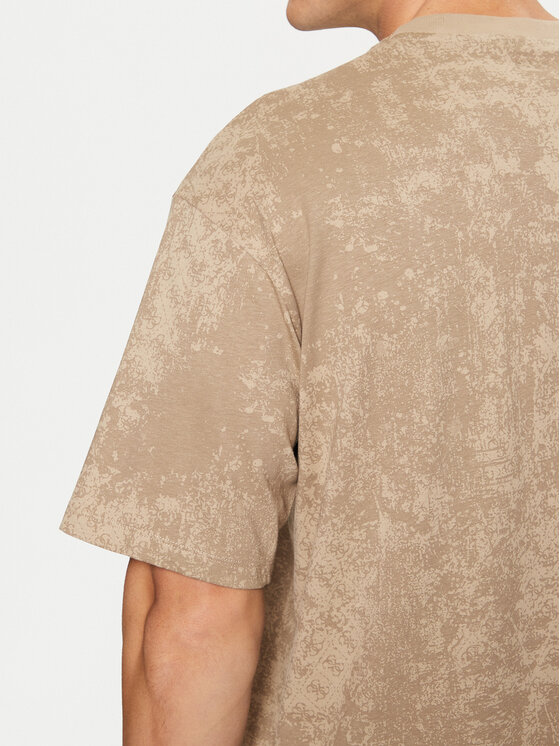 Guess Guess T-Shirt Z5RI16 I3Z14 Μπεζ Boxy Fit