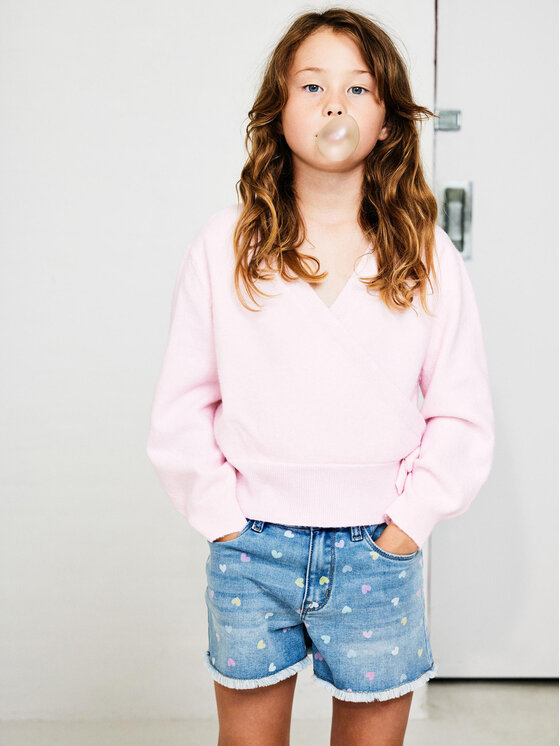 NAME IT NAME IT Jeans kratke hlače Rose 13227046 Modra Regular Fit