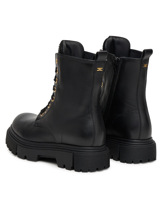 Elisabetta Franchi Elisabetta Franchi Ορειβατικά παπούτσια Lace-Up Bootie F4A5-E0411-1251 D Μαύρο
