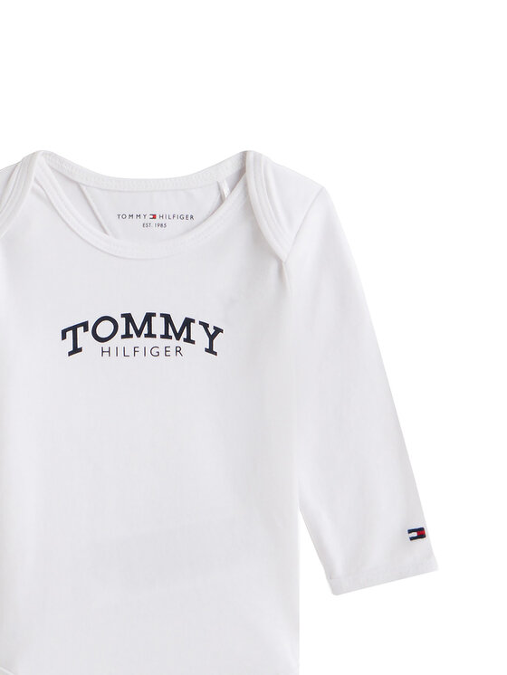 Tommy Hilfiger Tommy Hilfiger Dětské body Monotype KN0KN02133 Bílá
