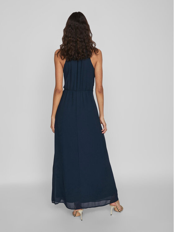 Vila Vila Abito da sera Milina 14052647 Blu scuro Regular Fit