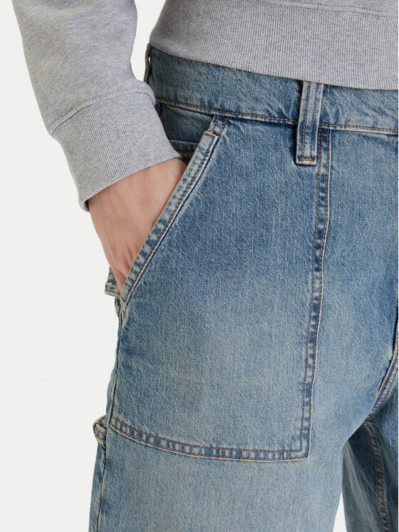 Guess Jeans Guess Jeans Džinsai M6GD00 D5M5S Mėlyna Relaxed Fit