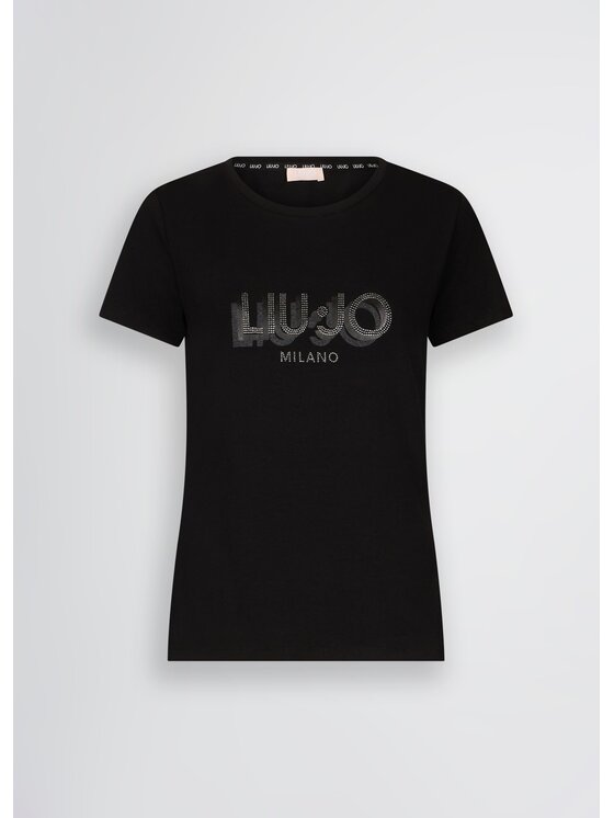 Liu Jo Liu Jo T-Shirt TA5214JS003W9415 Czarny Regular Fit