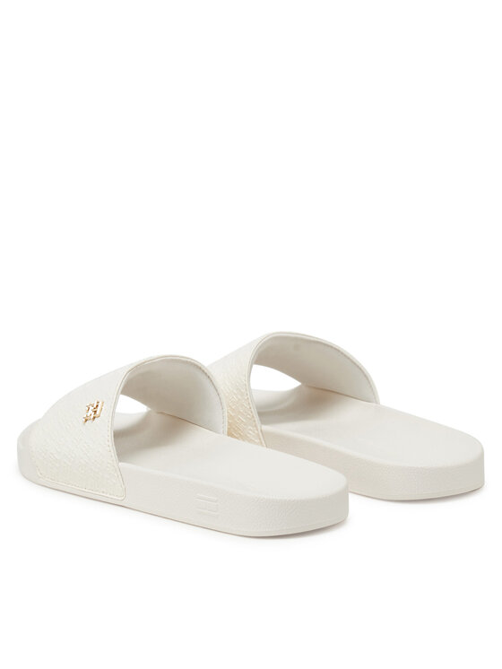 Tommy Hilfiger Tommy Hilfiger Klapki Th Monogram Poolside FW0FW08525 Biały
