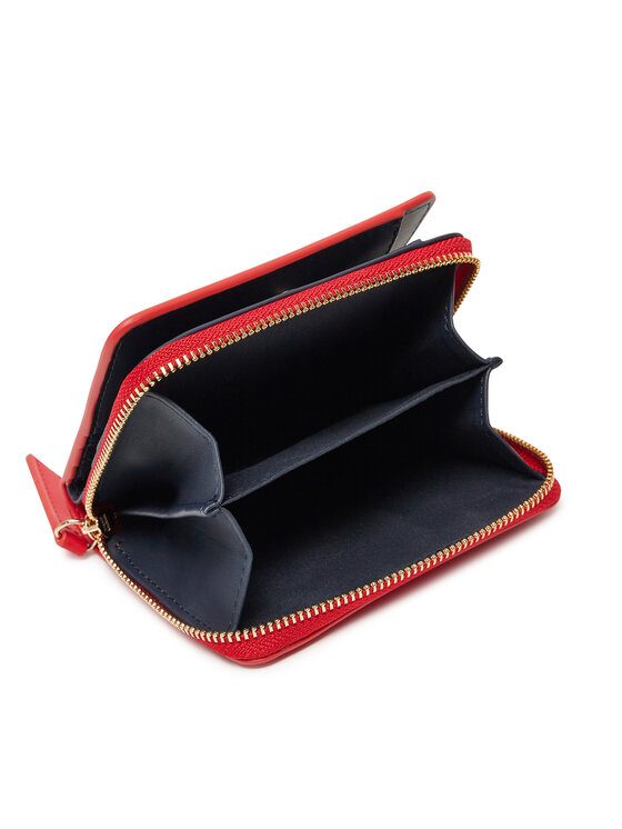 Tommy Hilfiger Tommy Hilfiger Портфейл Th Logotape Med Za AW0AW17408 Червен